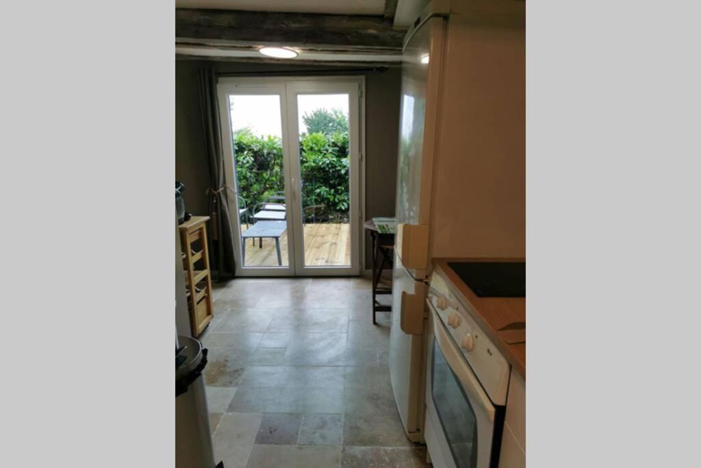 Le 3 De Coeur Avec Terrasse Apartman Honfleur Kültér fotó